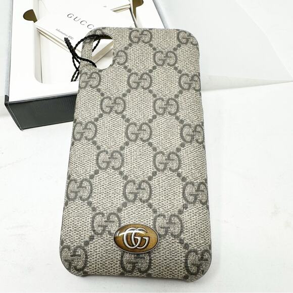 GUCCI GG Supreme Leather iPhone X Phone Case NWT - Picture 5 of 8